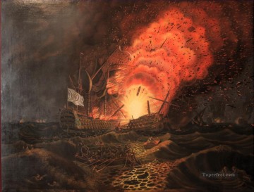 フィン・デュ・セザール・デュムラン海戦 Oil Paintings